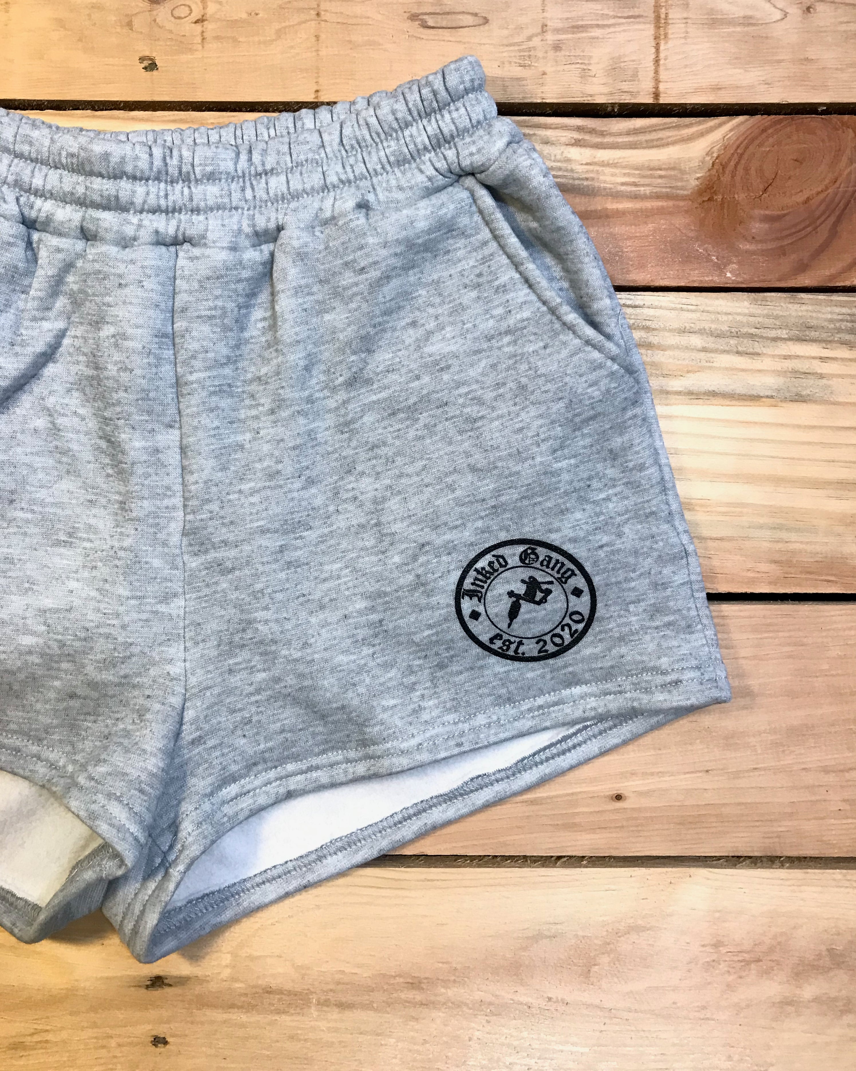 Ladies shop grey shorts